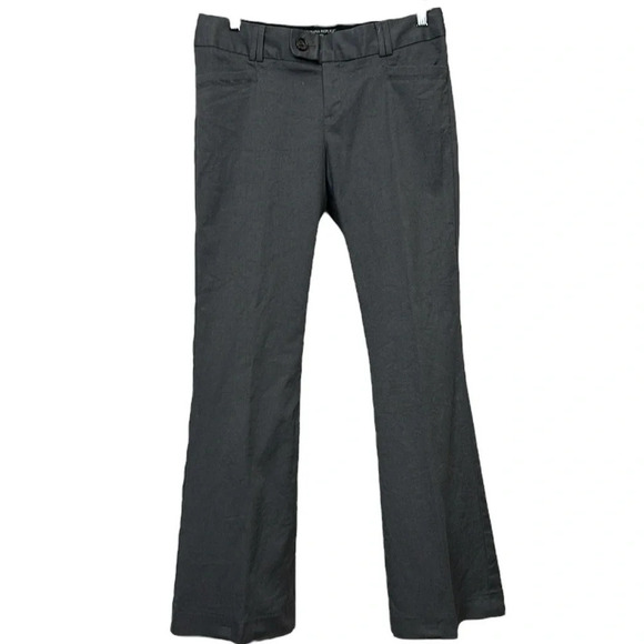 Banana Republic petite grey low rise flare stretch cotton pant. - Picture 1 of 9